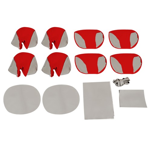 For Sea-Doo Speedster 150 2007 2008 2009 2010 2011 Full Set Red Gray Seat Covers