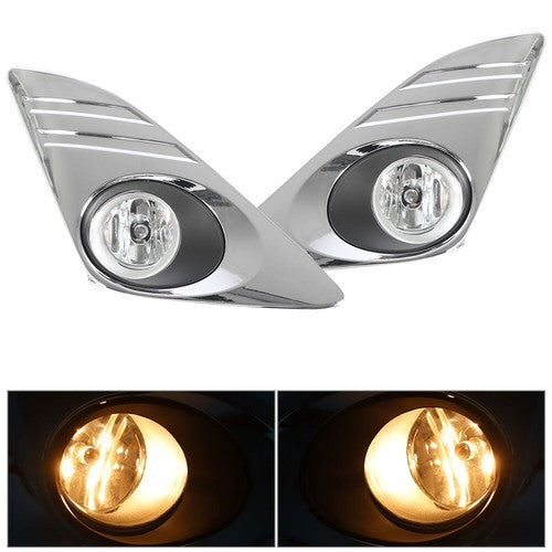 Halogen Fit For Toyota Camry L LE XLE 2012-2014 LH&RH w/Wiring+Switch Fog Lights