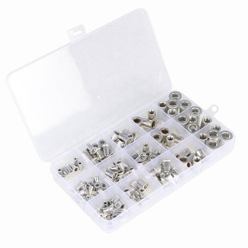 150 Pack Aluminum Rivet Nut Kit Metric Rivnut Nutsert Assort M3 M4 M5 M6 M8 New