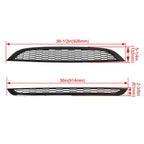Honeycomb Mesh Front Grille Upper Lower For 2002 06 Mini Cooper S R50 R52 R53