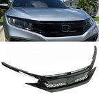 Front Grille for Honda Civic 2019-2021 2020 Coupe Sedan Type R Style Black Mesh