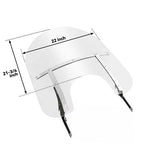 Clear Windshield with Bracket for 1994-2025 2009 Harley Touring Road King FLHRX