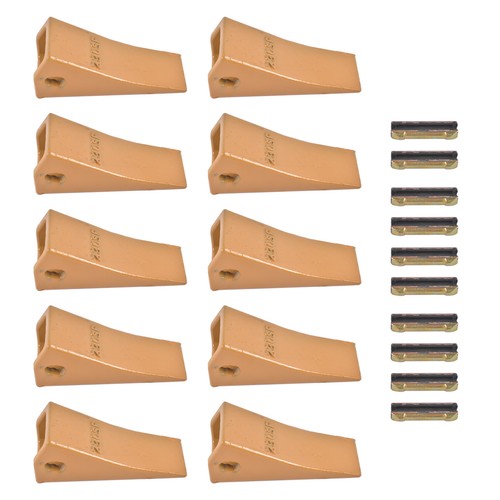 10 Pack Bucket Teeth 230SP with Flex Pins 23FP Metal for 23 & 230 Series Loader