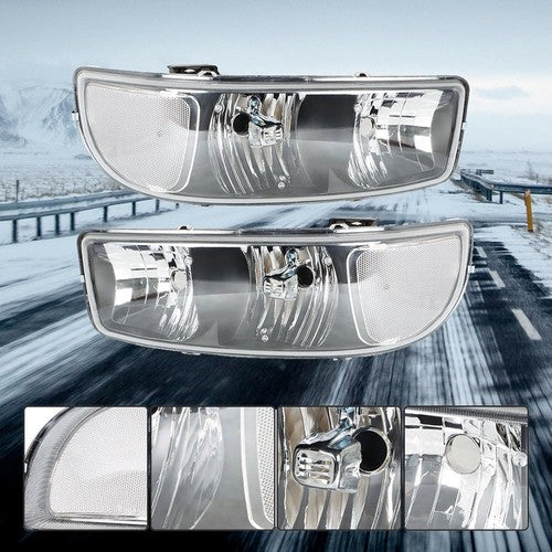 For GMC Sierra 1500 99-07 & Yukon 00-06 L+R Headlight Replacement Halogen Black