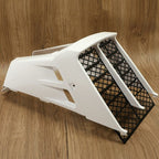 White Gas Tank Side Covers With Radiator Cover Grill For Yamaha Banshee 350 87-06