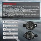 Fog lamp assembly Clear Lens Front Bumper For Nissan Pathfinder 13-16 LH+RH