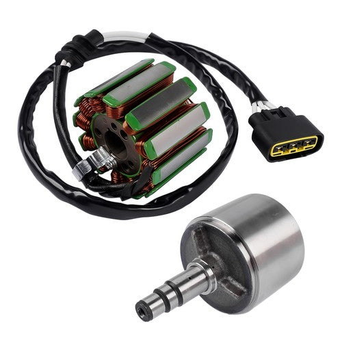 Engine Charging Coil Stator & Flywheel for Yamaha YZF R1 2004-2008 w/o Gasket