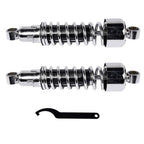 Pair 11.75" Chrome Rear Shocks For Harley Sportster XL 883 1200 FXR Street Glide