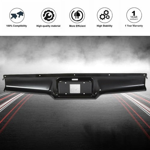 Rear Steel Bumper Roll Pan For Chevy S10 GMC S15 Sonoma Pickup 1982-1993 Black