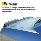 Rear Trunk Spoiler Wing for Dodge Challenger 2008-23 Demon Style Matte Black