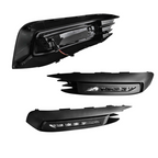 Front Bumper Lower Grille & DRL Fog Light Lamp for 2016-2018 for Honda Civic