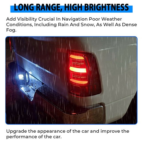 Black Tail Lights Brake Lamps LED Bar Light For 09-18 Dodge Ram 1500 2500 3500