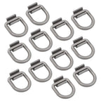 1/2 Inch Heavy Duty Weld-On Forged D Ring Fracture Strength 12,000lbs (12 Pack)