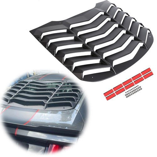 Fits 2015 2023 2019 2018 Ford Mustang Rear Window Louver Cover Sun Shade ABS