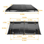 Black ABS Hard Top Roof Fit for 2009 2010 2011 2012 2013 2014 Polaris Ranger XP 800