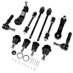 12Pcs Front Ball Joints Tie Rods Idler Pitman Arm for Chevy Silverado 2500 3500
