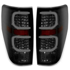 Smoke Black Led Tail Lights Brake Lamps Passenger Driver For Ford F150 2009-2014