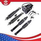 5Pcs Air Suspension Set Shocks & Compressor For Escalade Chevy Tahoe GMC Yukon