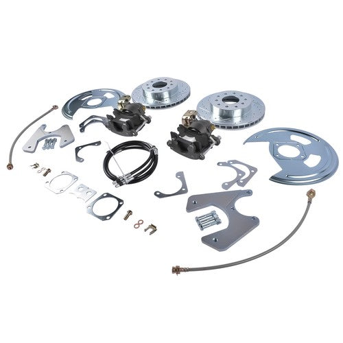 Fits 1970-1981 GM F-Body Rear Disc Conversion Cross Drilled and Slotted Rotors