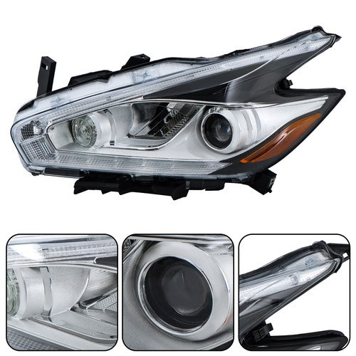 Clear Headlight Headlamp For Nissan Murano Platinum 2015-2018 LED Type LH/Driver