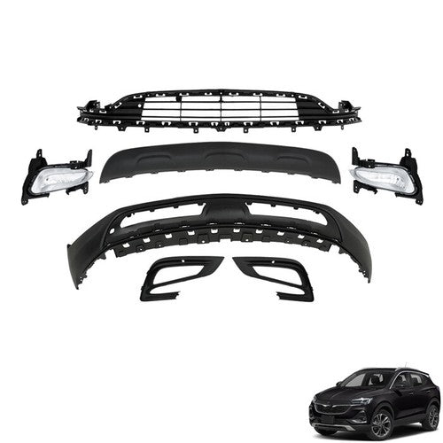 Front Lower Bumper Complete W/Grill Fog Light For Buick Encore 2017-2020 2021