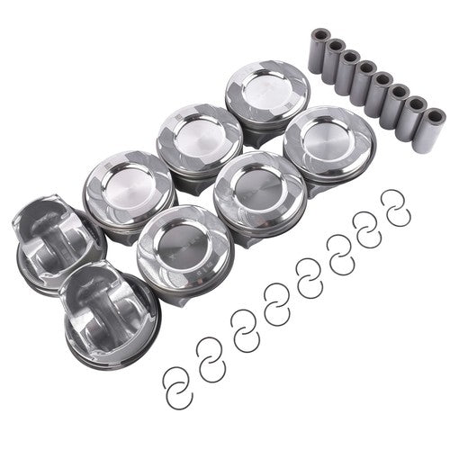 8x Pistons Rings Set for Mercedes C218 CLS550 X166 GL450 GL550 M278 4.6L 4.7L V8