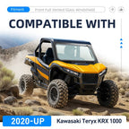 Front Windshield Glass Window with Vent Wipers for Kawasaki Teryx KRX 1000 2020 2026