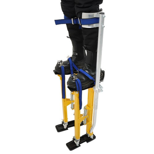 24-40 Inch Yellow Aluminum Drywall Stilts Tool For Painting Painter Taping