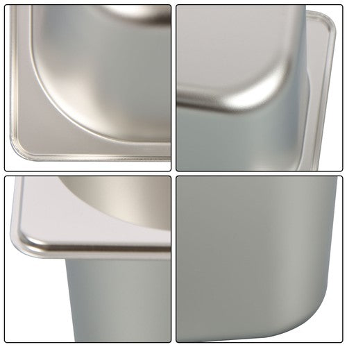 Restaurant Steam Table Pans 8 Pack 1/3 Size 6 Inch Deep Thickened with Lid