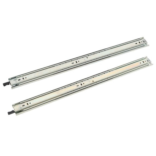 1 Pair of Locking Drawer Slides 24" Full Extension & Lock 150lbs Capacity