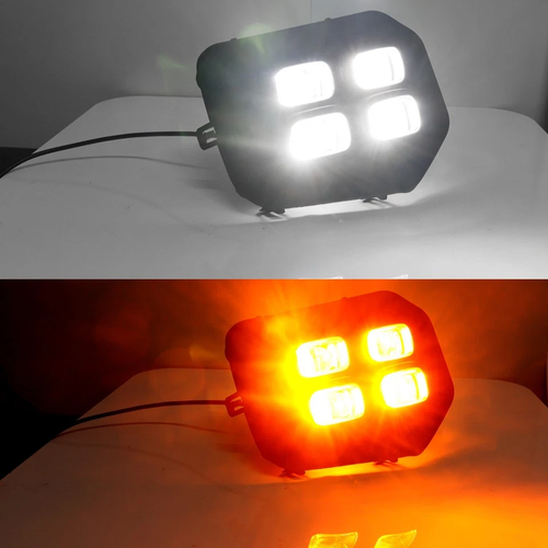 Fog lights 4-Eyes DRL LED Double Turn Signal for 2016-2023 for Toyota Tacoma
