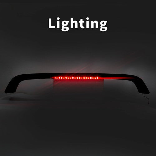 Rear Trunk Spoiler Wing with LED Brake Light For 96-10 Honda Civic 2 Door