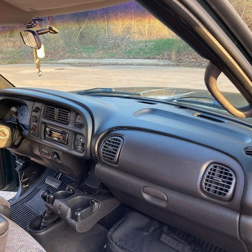 Black Dash Bezel Dashboard Cover for 1998-2001 Ram 1500 1998-2002 Ram 2500 3500