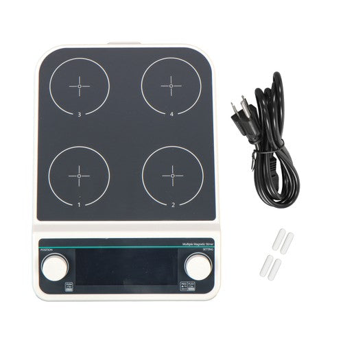 4 Position Magnetic Stirrer with Speed 50-1200RPM Capacity 500ml*4