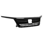 Fit 2019-21 2022 Honda Pilot Front Upper Grille Full Glossy Black Grill Assembly
