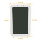 15 x24 White RV Window Entry Door Tinted Glass for Universal RV Trailer Camper