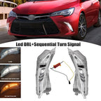 LED Fog Light Sequential Turn Signal Lamp for 2015-2017 for Toyota Camry XLE XSE