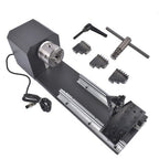 Rotary Axis with 3-Jaw Chuck for 50W 60W 80W 100W 130W CO2 Engraver 4.2A 1.68V