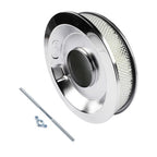 14 Full Finned Aluminum Round Air Cleaner Air Filter Kit Polished Recessed Base
