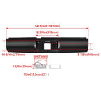 Rear Bumper Roll Pan With Led License Light For 1994-2003 Chevy Gmc S10 Sonoma