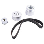 Belt Drive Pulley Kit for Small Block Chevy 283 327 350 383 400 LWP 5/8" Shaft