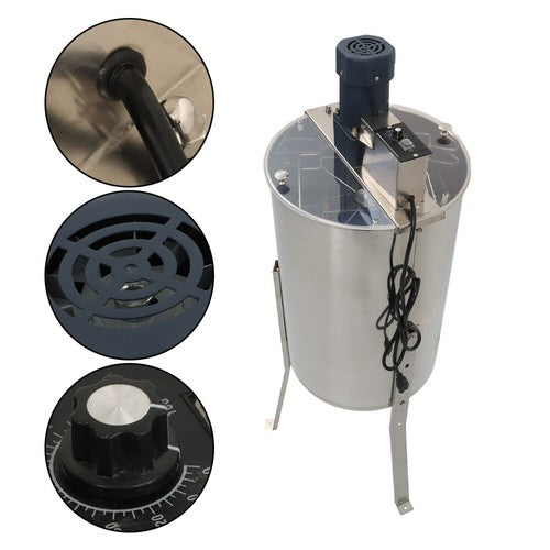 2/4 Frames 1300RPM Electric Honey Extractor Beekeeping Equipment Stainless Steel