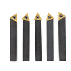 5-piece 1/2 " New lathe indexable carbide insert + turning tool bit holder kit