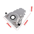 Timing Cover with 10AN Twin Turbo Oil Drain Fittings for LS Gen IV GM LS 6.2L