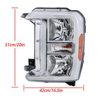 Single LH For Ford F250 F350 SuperDuty 2023-2024 Headlight Replacement Halogen