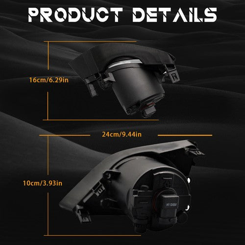 Pair Clear Bumper Driving Fog Lights Lamps w/Switch for 2009-2010 for Toyota Corolla