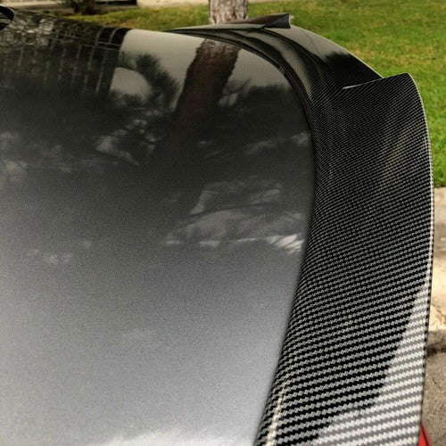 M4 Style Rear Trunk Spoiler Wing for 2014-2024 Infiniti Q50 Carbon Fiber Style