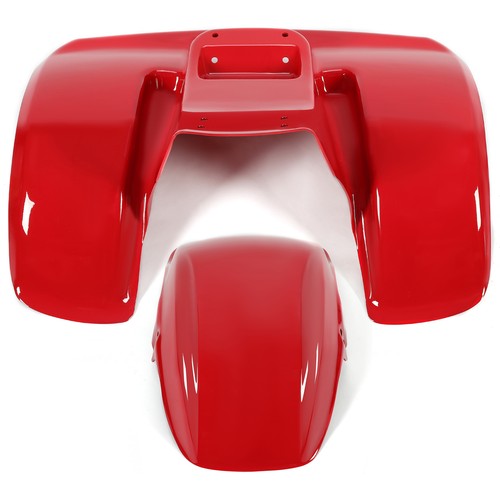 Front and Rear Fender Kit Red Plastic for Honda ATC70 1978 to 1985