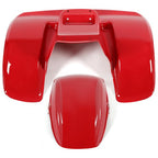 Front and Rear Fender Kit Red Plastic for Honda ATC70 1978 to 1985