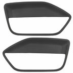 2pcs Front Door Panel Black Insert Hard Cover Kit for 05-09 Ford Mustang